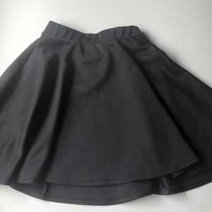 black skirt